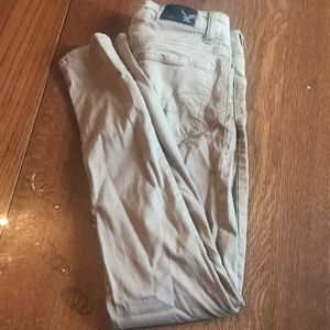 American Eagle khaki pants skinny stretch